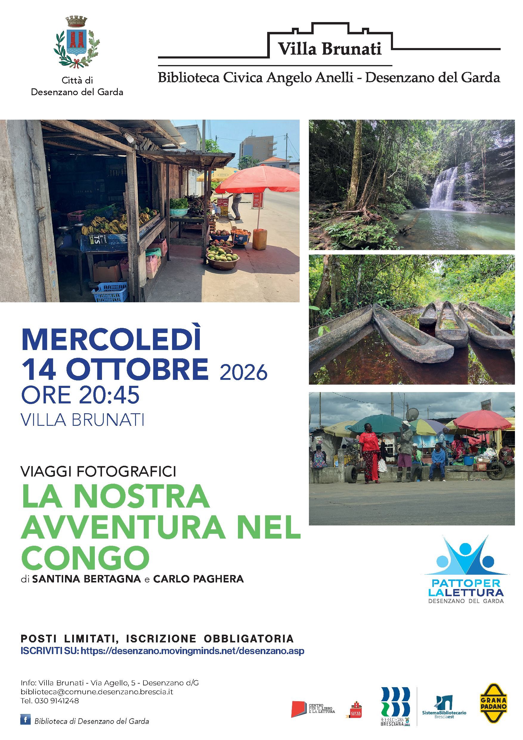 mercoledì 14 ottobre, ore 20:45 viaggi fotografici: LA NOSTRA AVVENTURA NEL CONGO